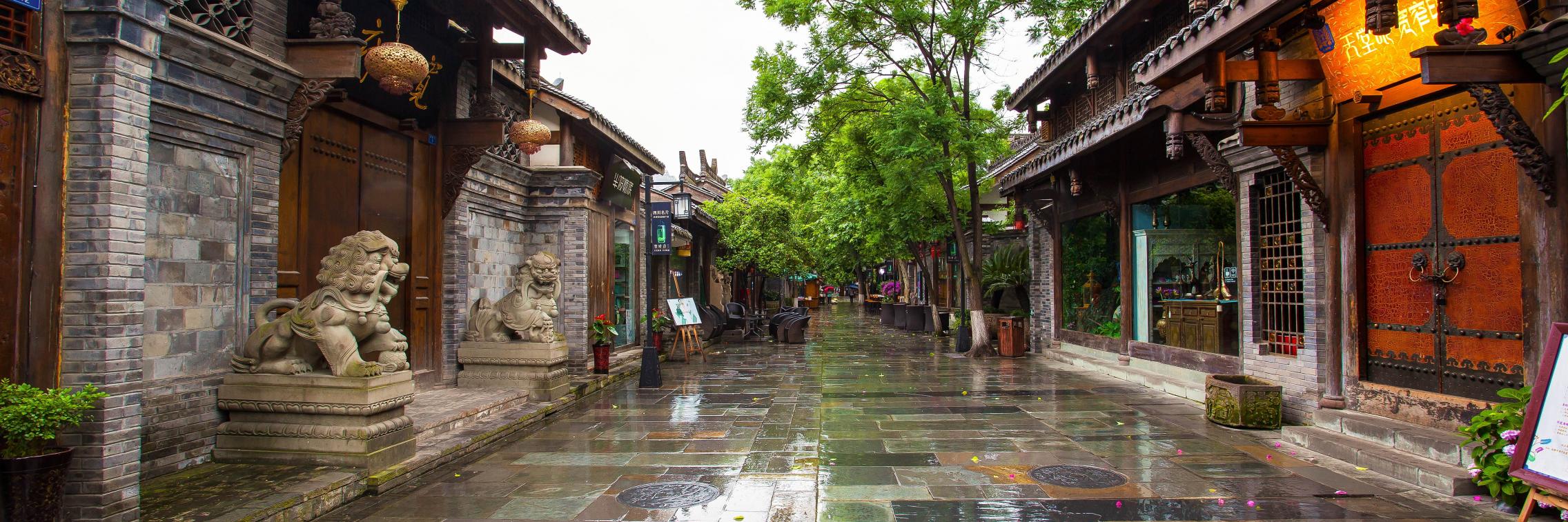 Rainy street Beijing
