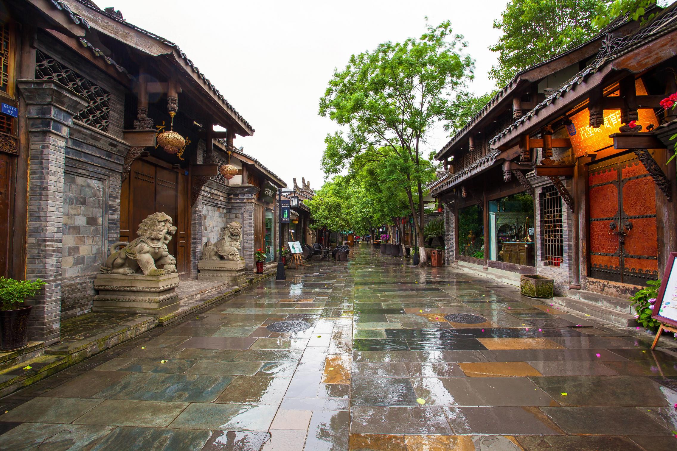 Rainy street Beijing