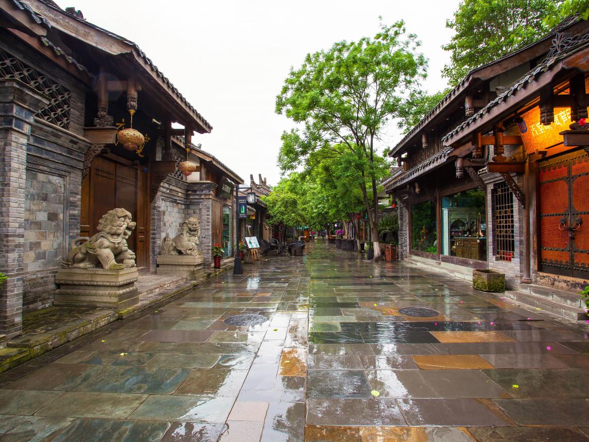 Rainy street Beijing
